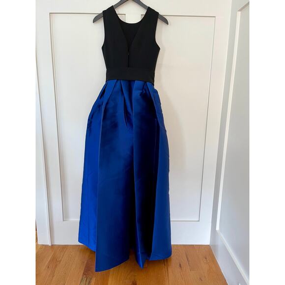 Sachin & Babi Monica Gown Black/Blue Size 0‎ - Picture 3 of 4